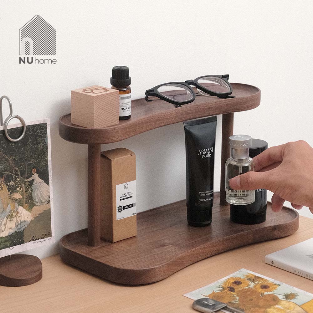 Kệ gỗ để bàn mẫu 1 - Higo