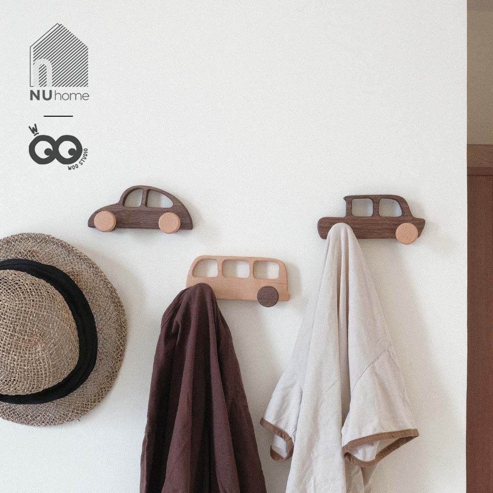 Móc gỗ treo đồ hình xe ô tô - Kaha
