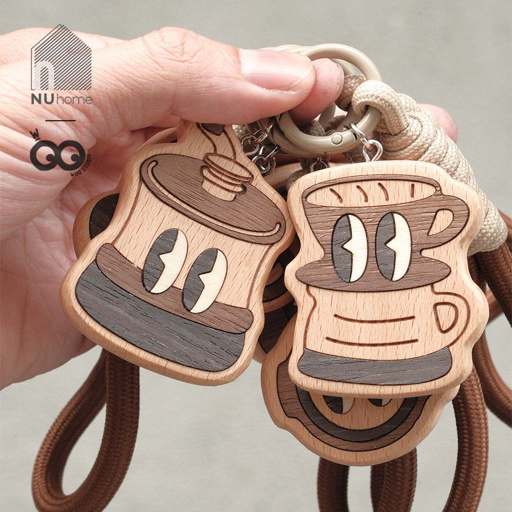 Móc treo chìa khóa hình đồ dùng cà phê - Dori