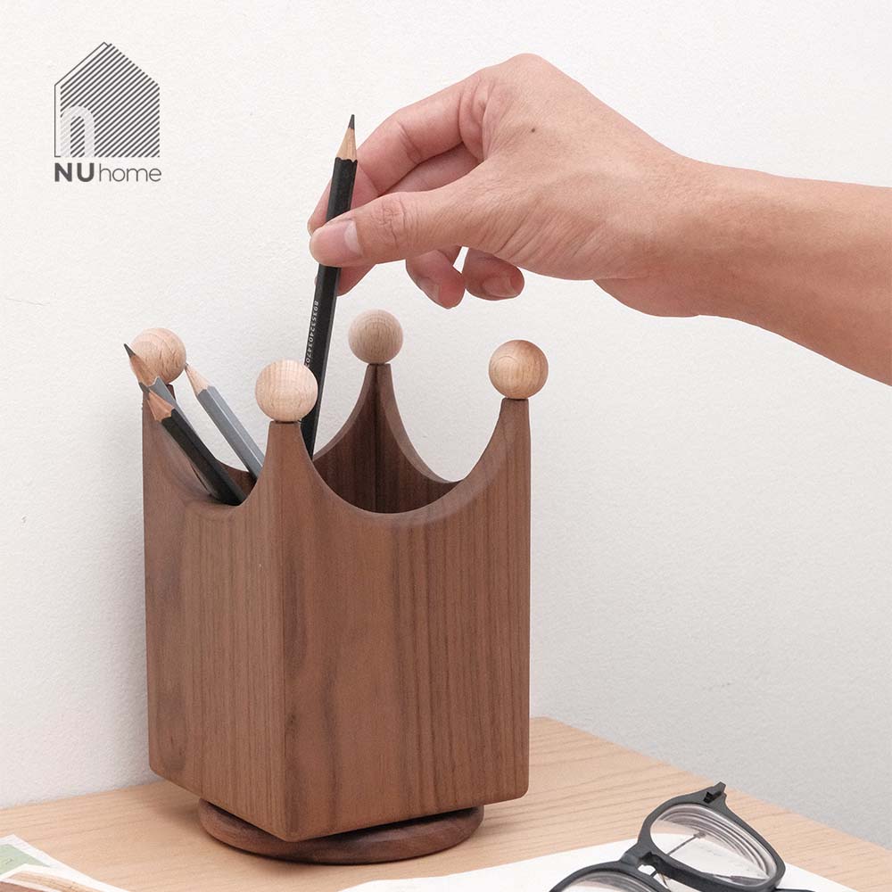 Hộp đựng đồ, đựng bút hình vương miện xoay 360 - Tira - Ảnh 8