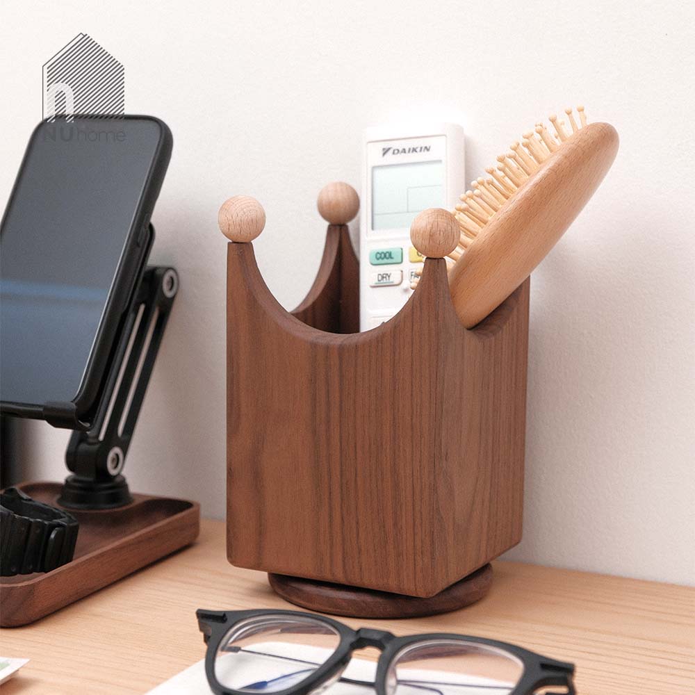 Hộp đựng đồ, đựng bút hình vương miện xoay 360 - Tira - Ảnh 10