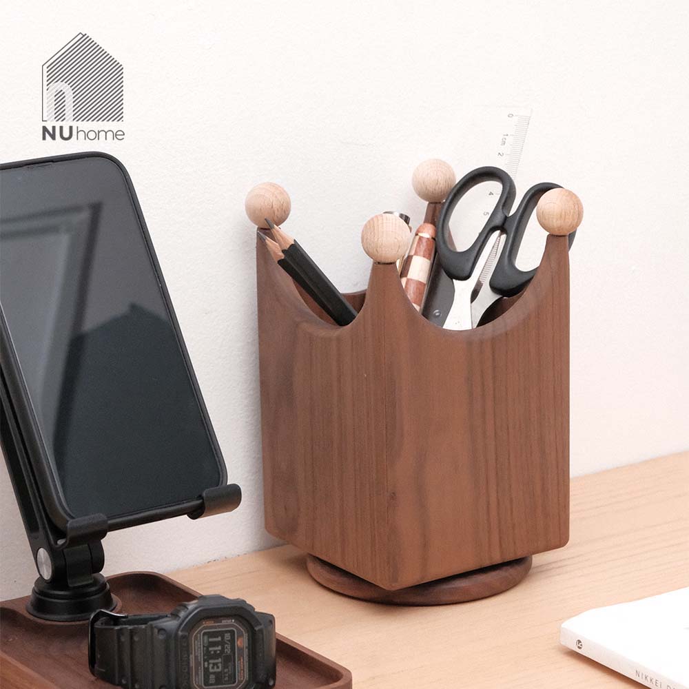 Hộp đựng đồ, đựng bút hình vương miện xoay 360 - Tira - Ảnh 11