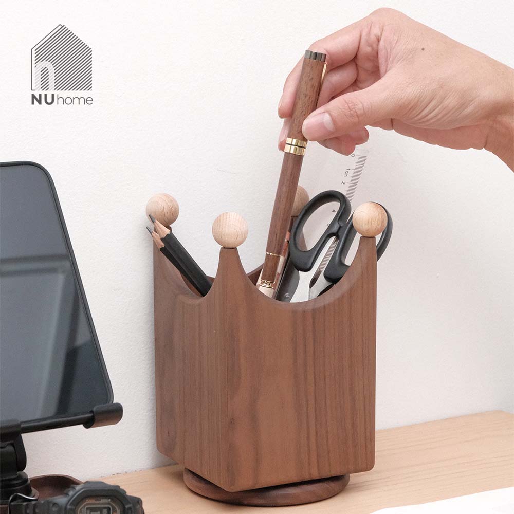 Hộp đựng đồ, đựng bút hình vương miện xoay 360 - Tira - Ảnh 6