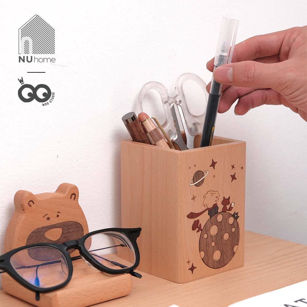 Hộp đựng bút gỗ hình hoàng tử bé - Sama - Ảnh 11