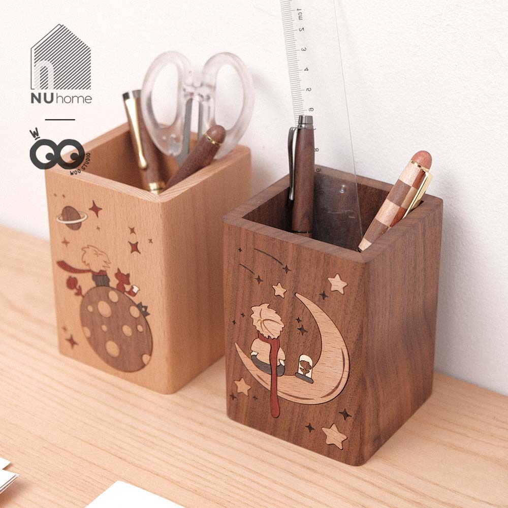 Hộp đựng bút gỗ hình hoàng tử bé - Sama - Ảnh 12