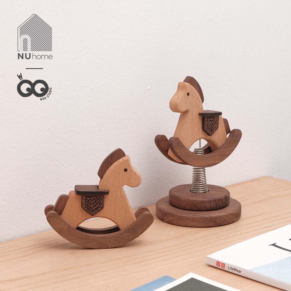 Ngựa bập bên bằng gỗ mini - Nisu - Ảnh 11