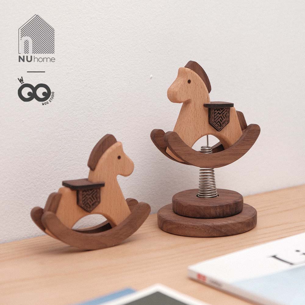 Ngựa bập bên bằng gỗ mini - Nisu - Ảnh 14
