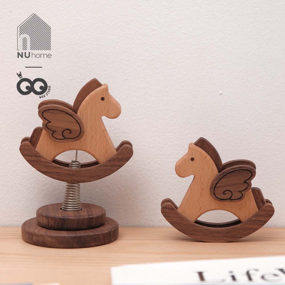 Ngựa bập bên bằng gỗ mini - Nisu - Ảnh 12