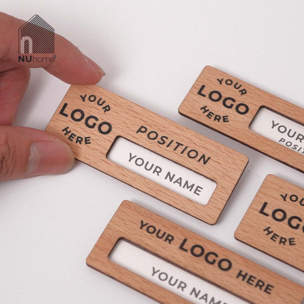 Bảng tên nhân viên gỗ - Sota - Ảnh 12