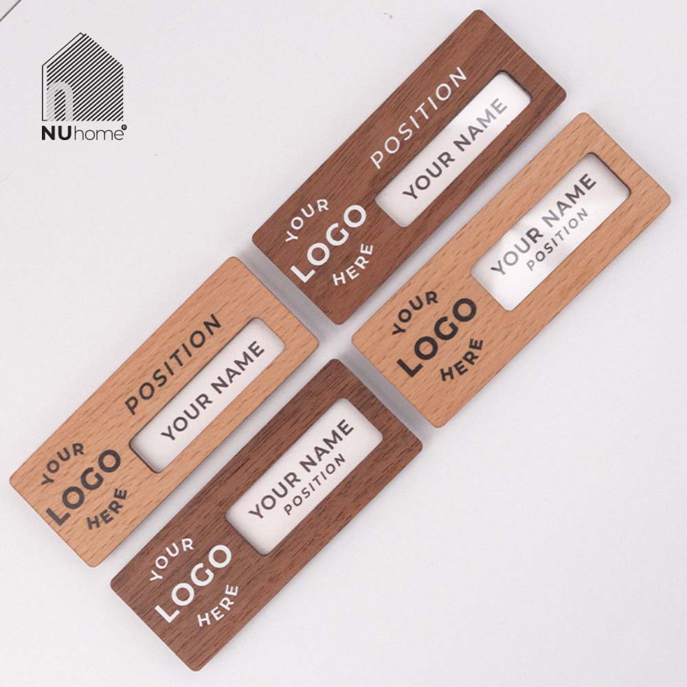 Bảng tên nhân viên gỗ - Sota