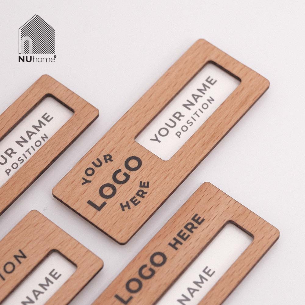Bảng tên nhân viên gỗ - Sota - Ảnh 5