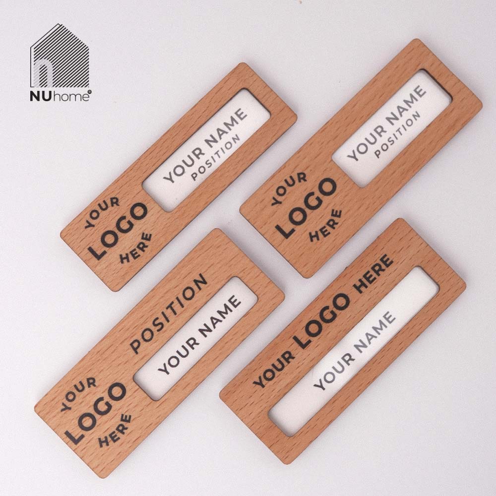 Bảng tên nhân viên gỗ - Sota - Ảnh 8