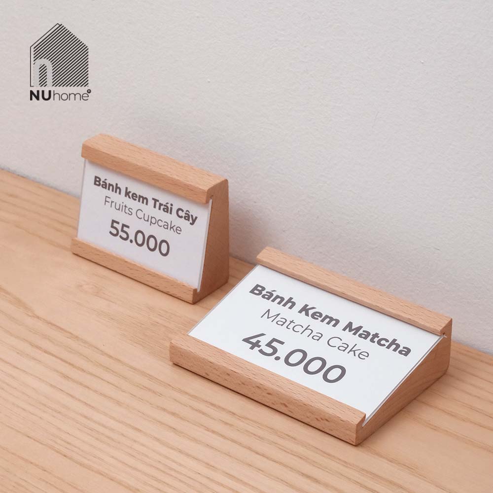 Đế gỗ gắn tên và giá món ăn - Kiku - Ảnh 13