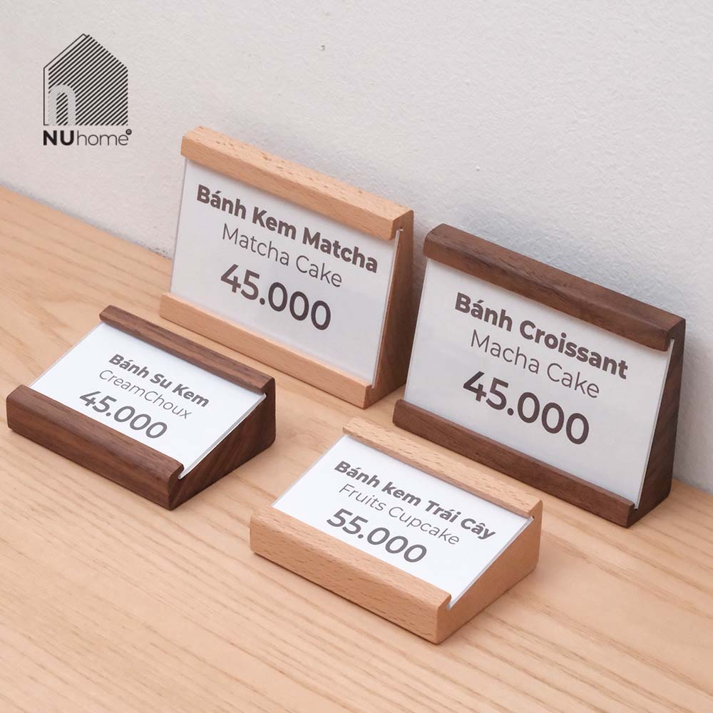 Đế gỗ gắn tên và giá món ăn - Kiku - Ảnh 12