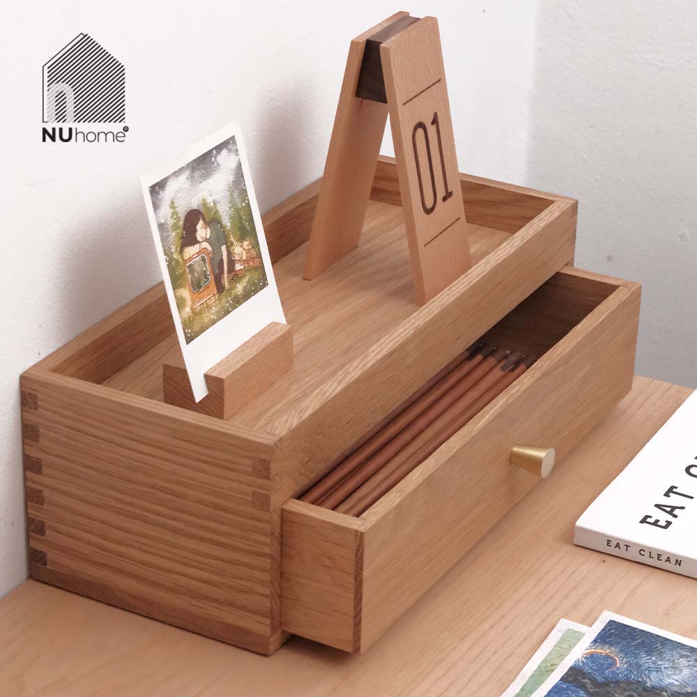 Hộp đựng muỗng đũa bằng gỗ tự nhiên - Hako - Ảnh 16