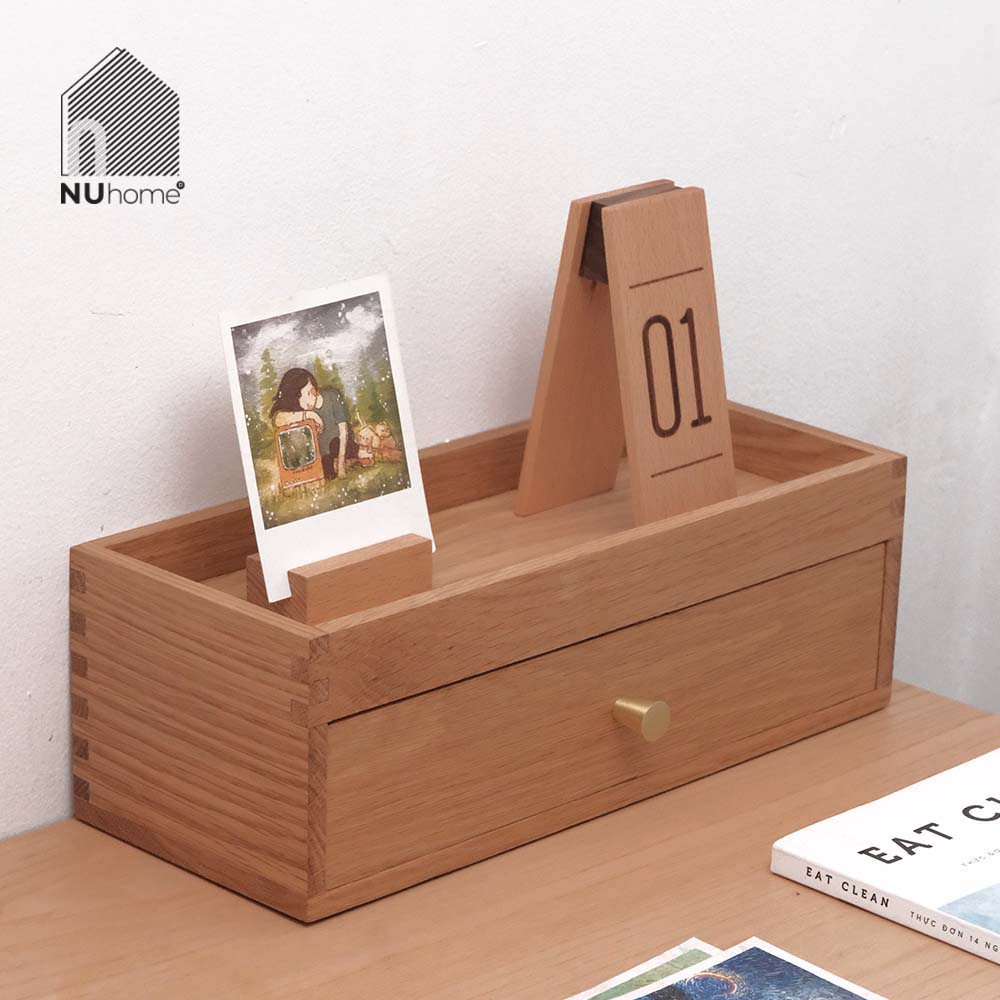 Hộp đựng muỗng đũa bằng gỗ tự nhiên - Hako - Ảnh 13