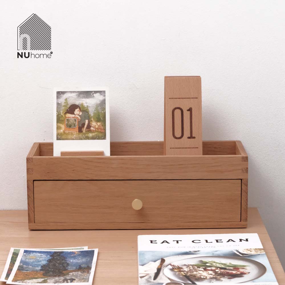 Hộp đựng muỗng đũa bằng gỗ tự nhiên - Hako - Ảnh 7