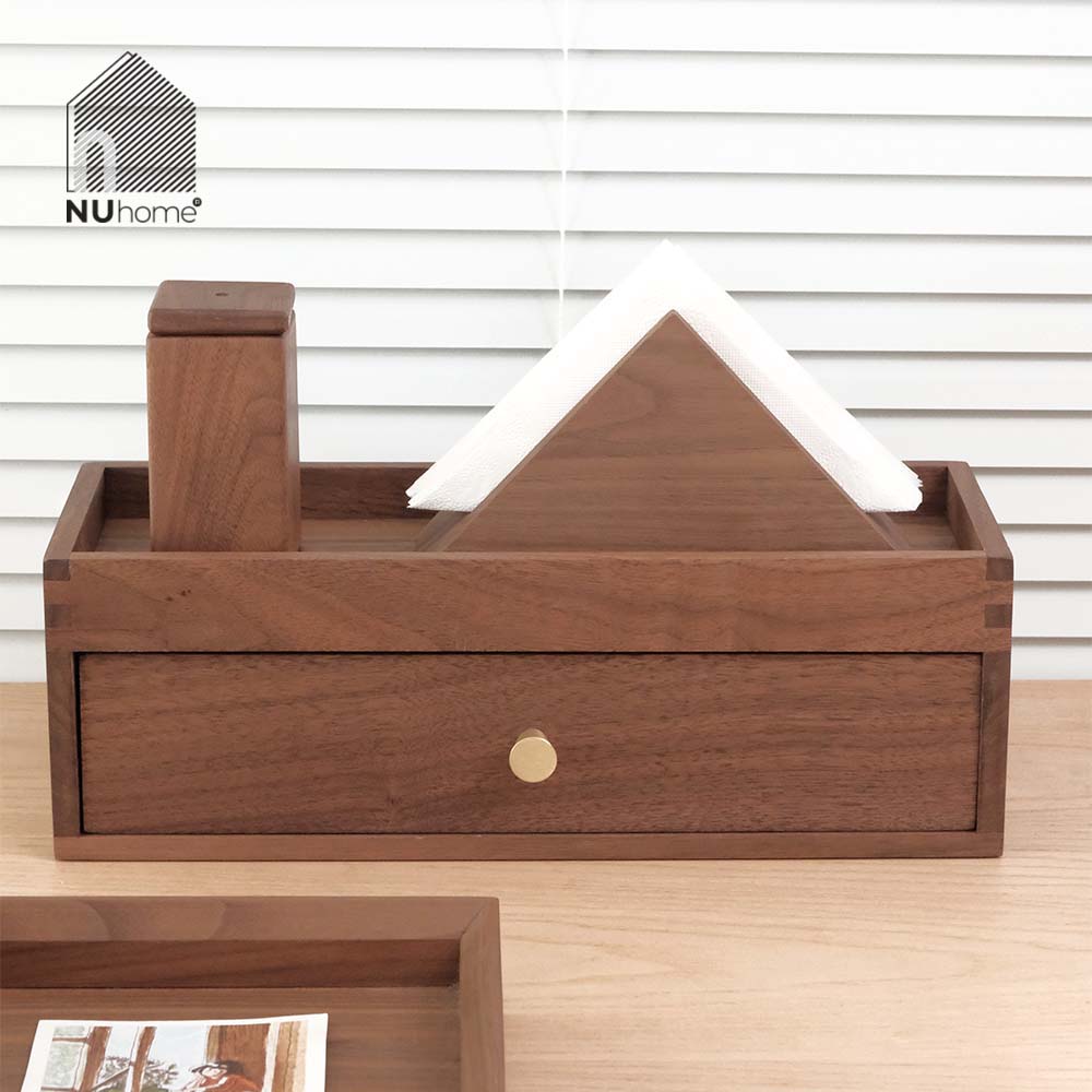 Hộp đựng muỗng đũa bằng gỗ tự nhiên - Hako - Ảnh 9
