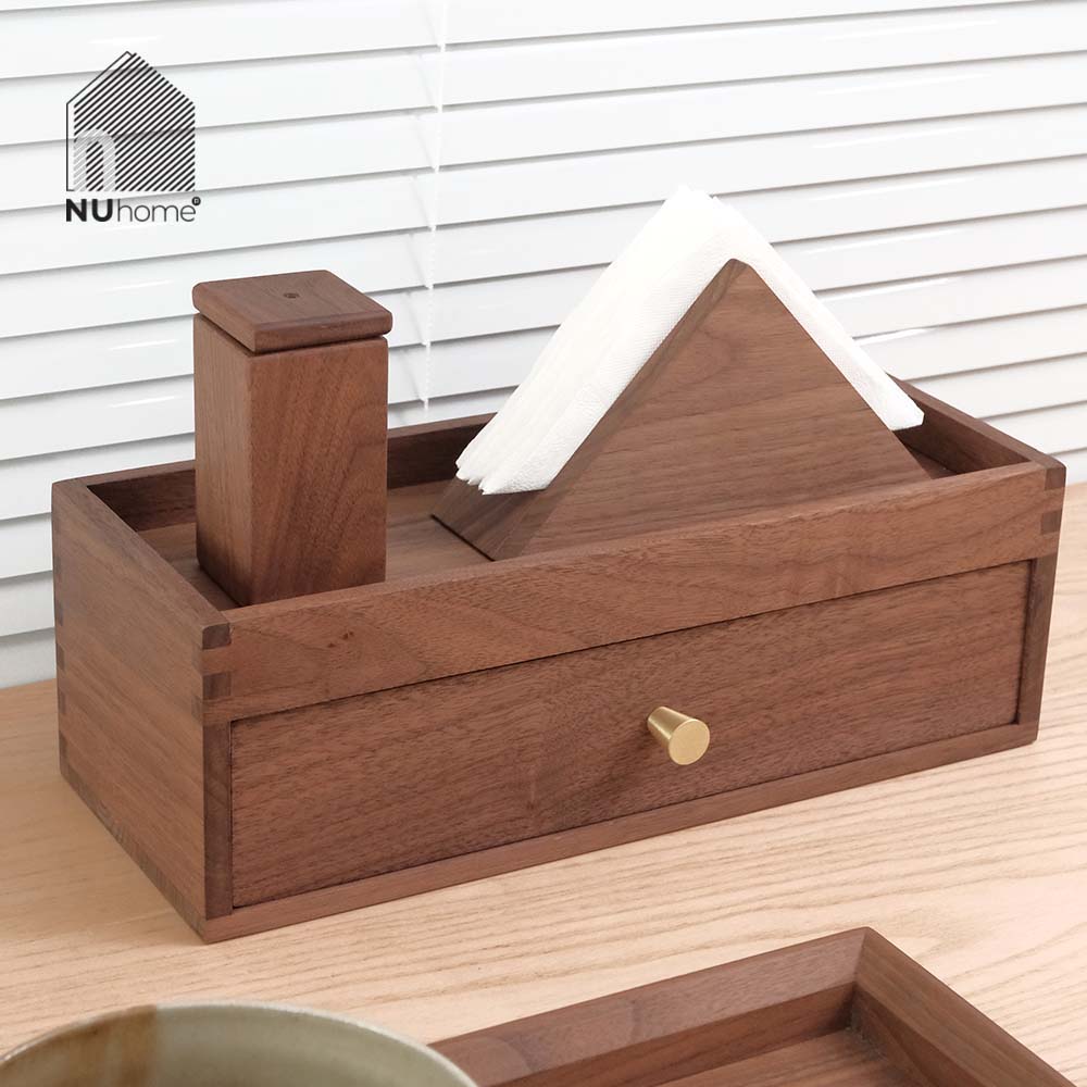Hộp đựng muỗng đũa bằng gỗ tự nhiên - Hako - Ảnh 5