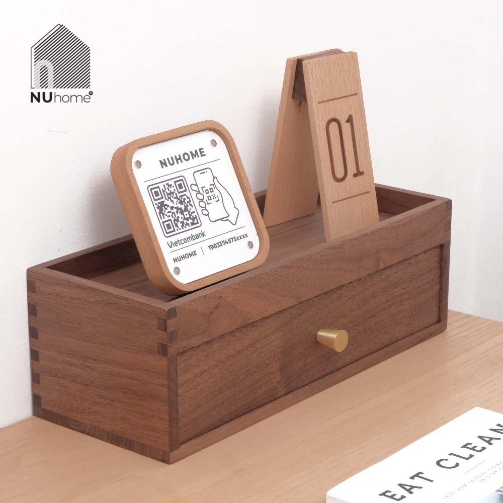 Hộp đựng muỗng đũa bằng gỗ tự nhiên - Hako - Ảnh 8