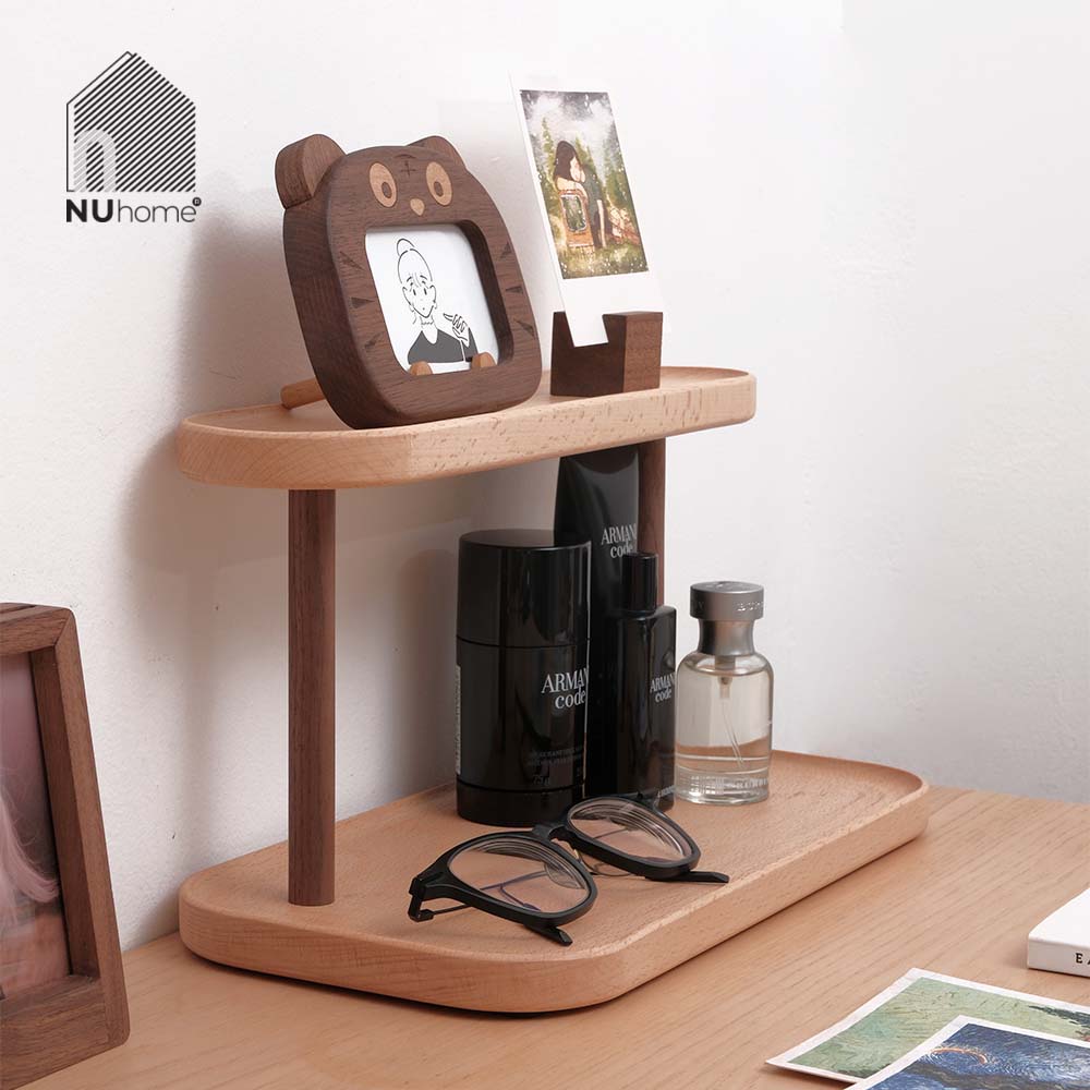 Kệ gỗ để bàn màu tự nhiên - Higo - Ảnh 4