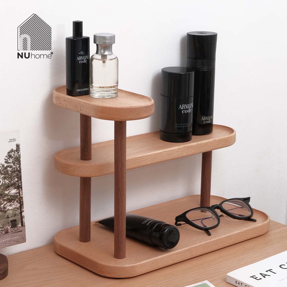 Kệ gỗ để bàn màu tự nhiên - Higo - Ảnh 2