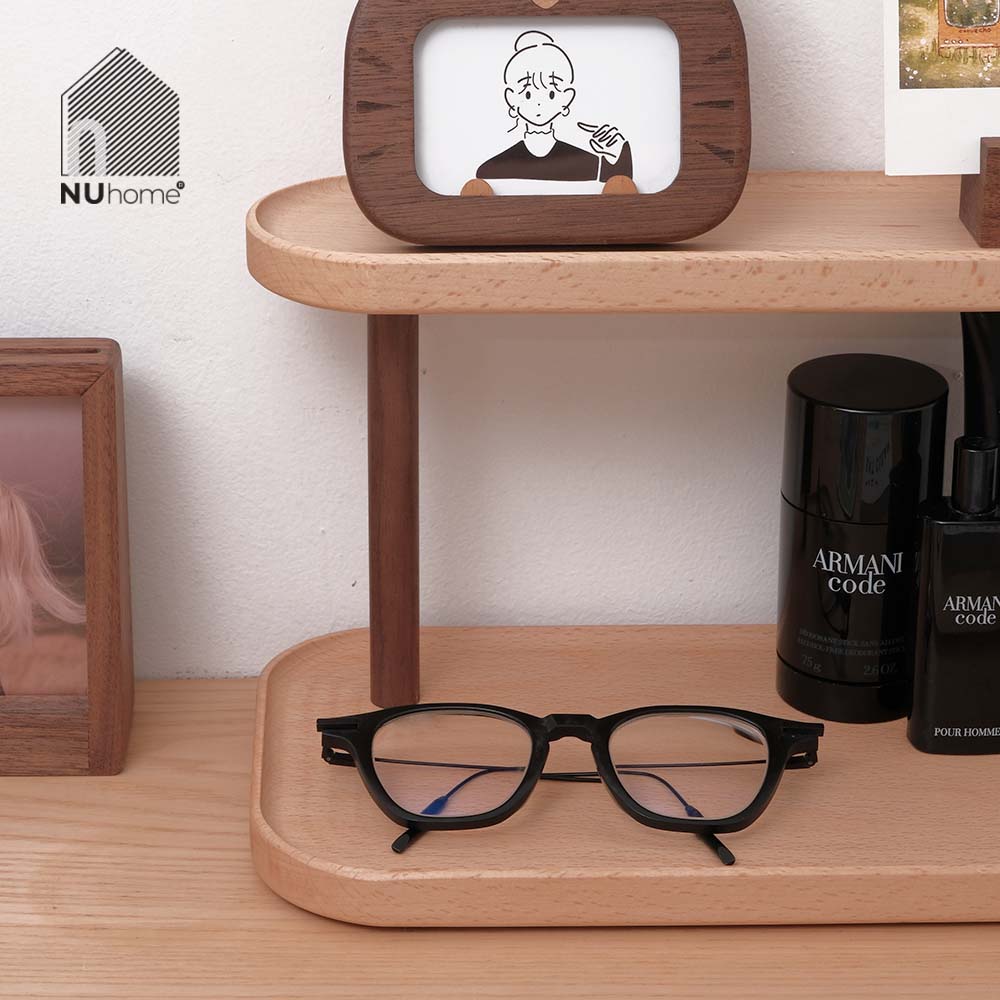 Kệ gỗ để bàn màu tự nhiên - Higo - Ảnh 12