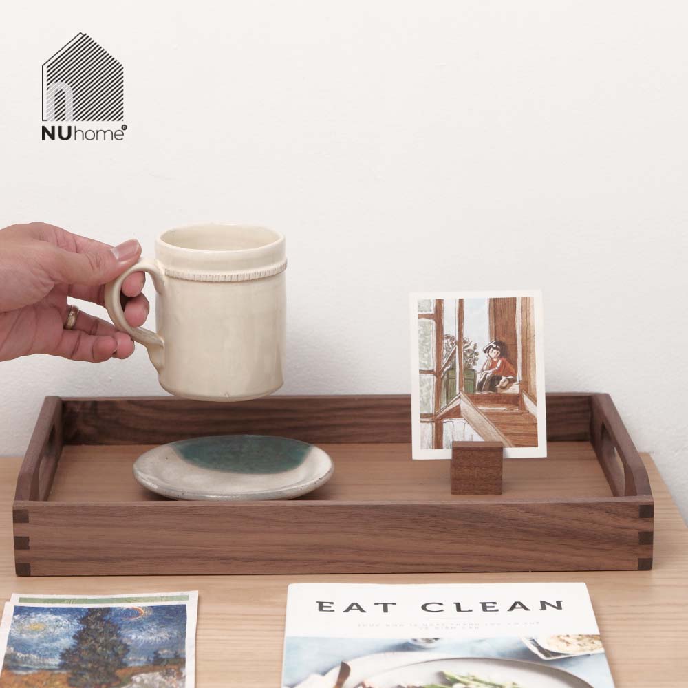 Khay gỗ chữ nhật có quai cầm - Tori - Ảnh 15