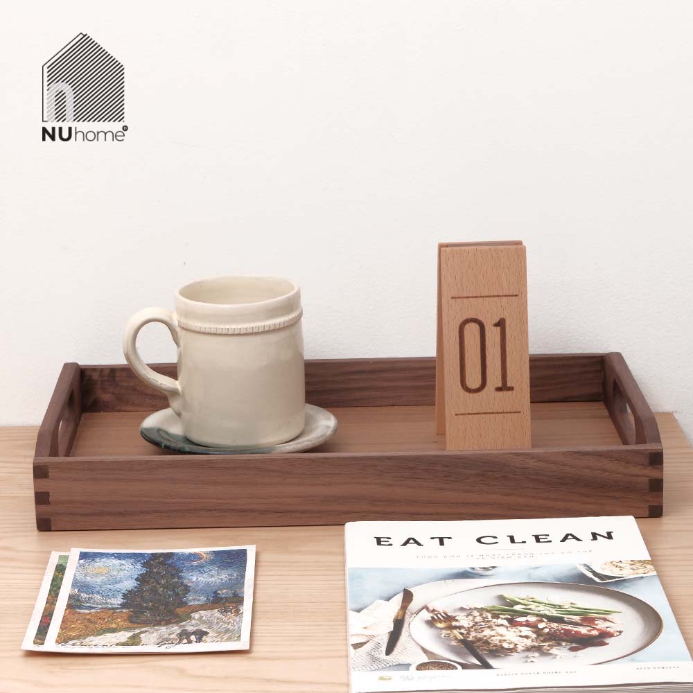 Khay gỗ chữ nhật có quai cầm - Tori - Ảnh 14