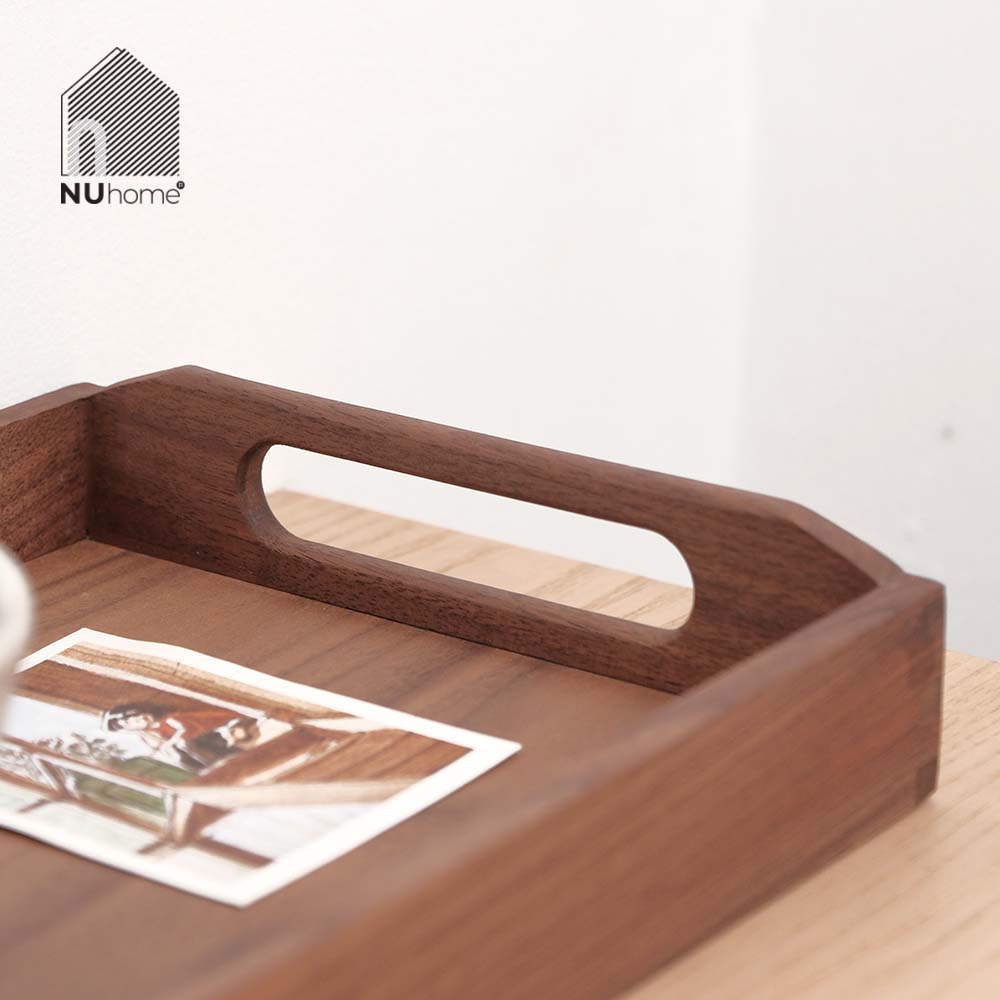 Khay gỗ chữ nhật có quai cầm - Tori - Ảnh 13