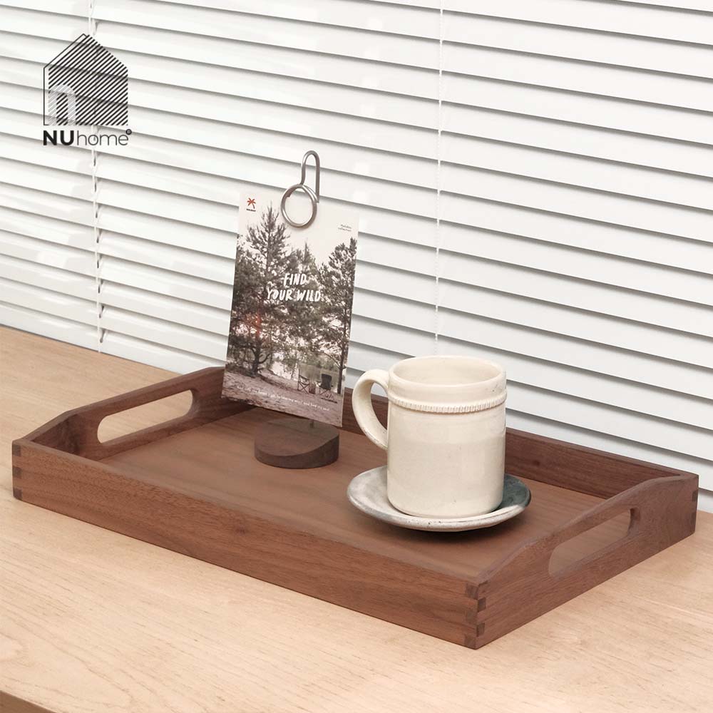 Khay gỗ chữ nhật có quai cầm - Tori - Ảnh 11