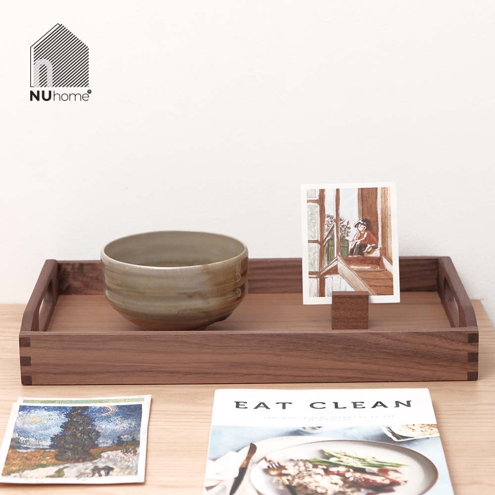 Khay gỗ chữ nhật có quai cầm - Tori - Ảnh 10