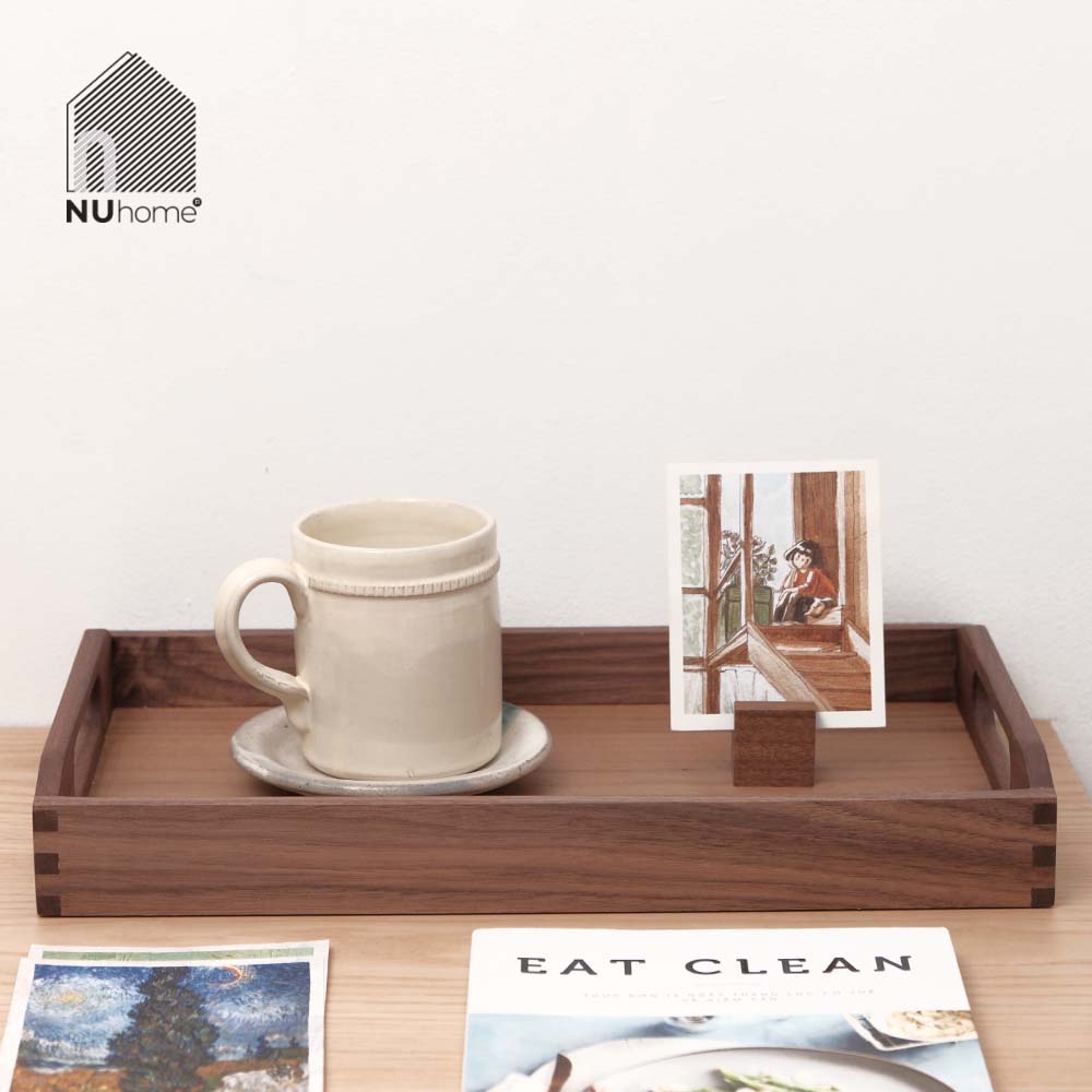 Khay gỗ chữ nhật có quai cầm - Tori - Ảnh 22