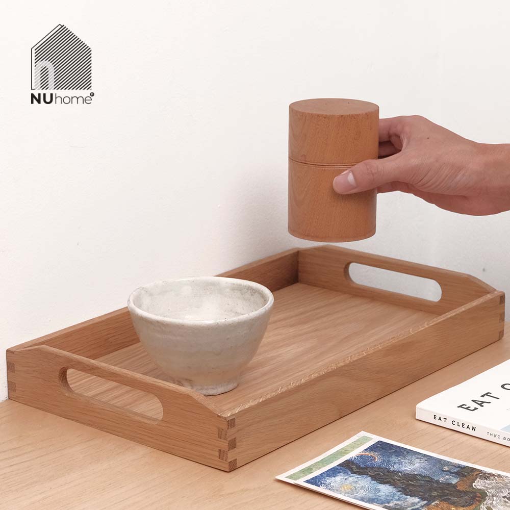 Khay gỗ chữ nhật có quai cầm - Tori - Ảnh 20