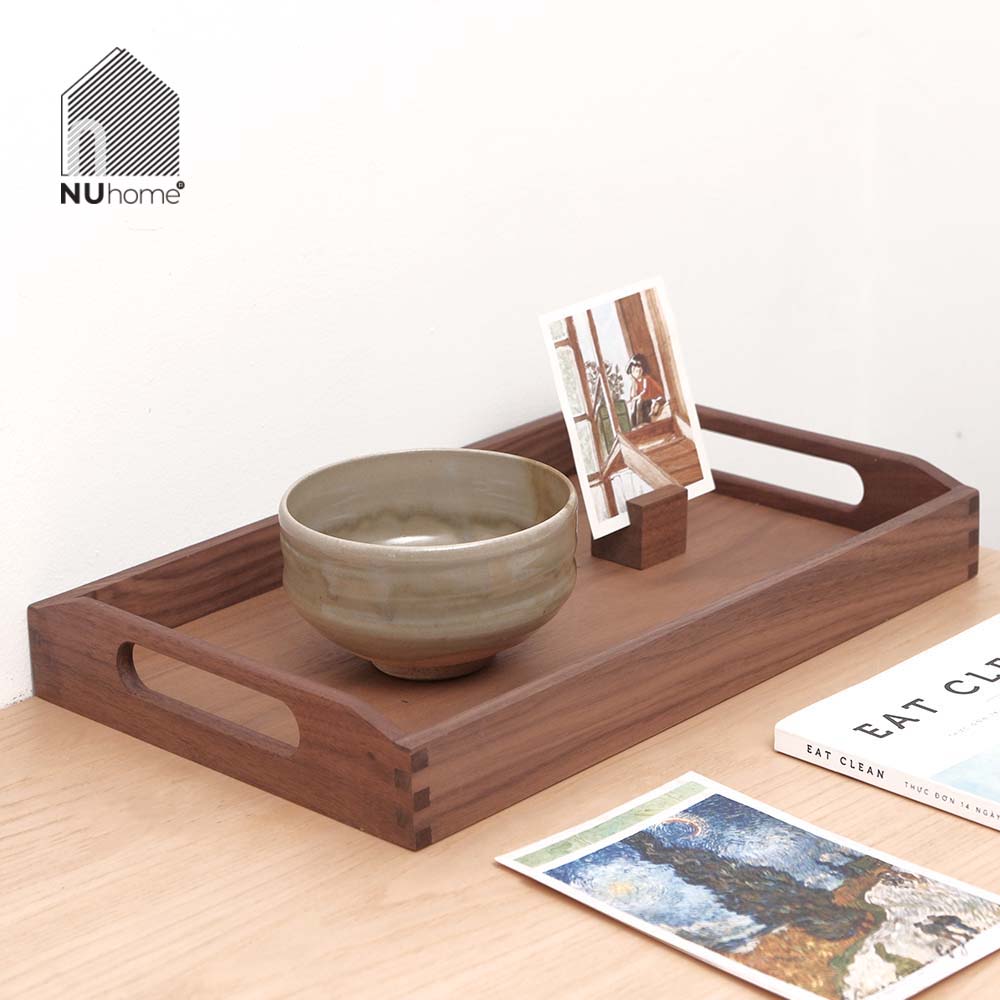 Khay gỗ chữ nhật có quai cầm - Tori - Ảnh 19