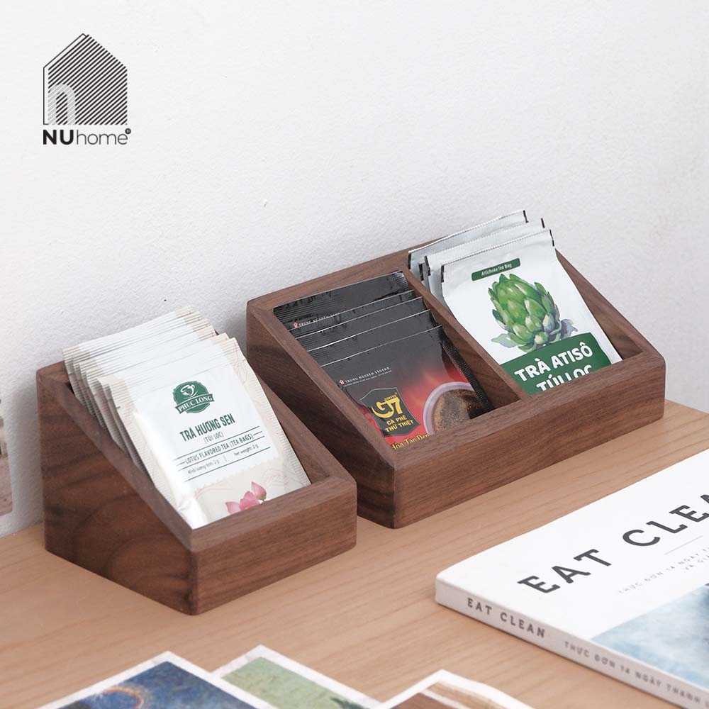 Hộp gỗ đựng gói trà, cà phê - Hina